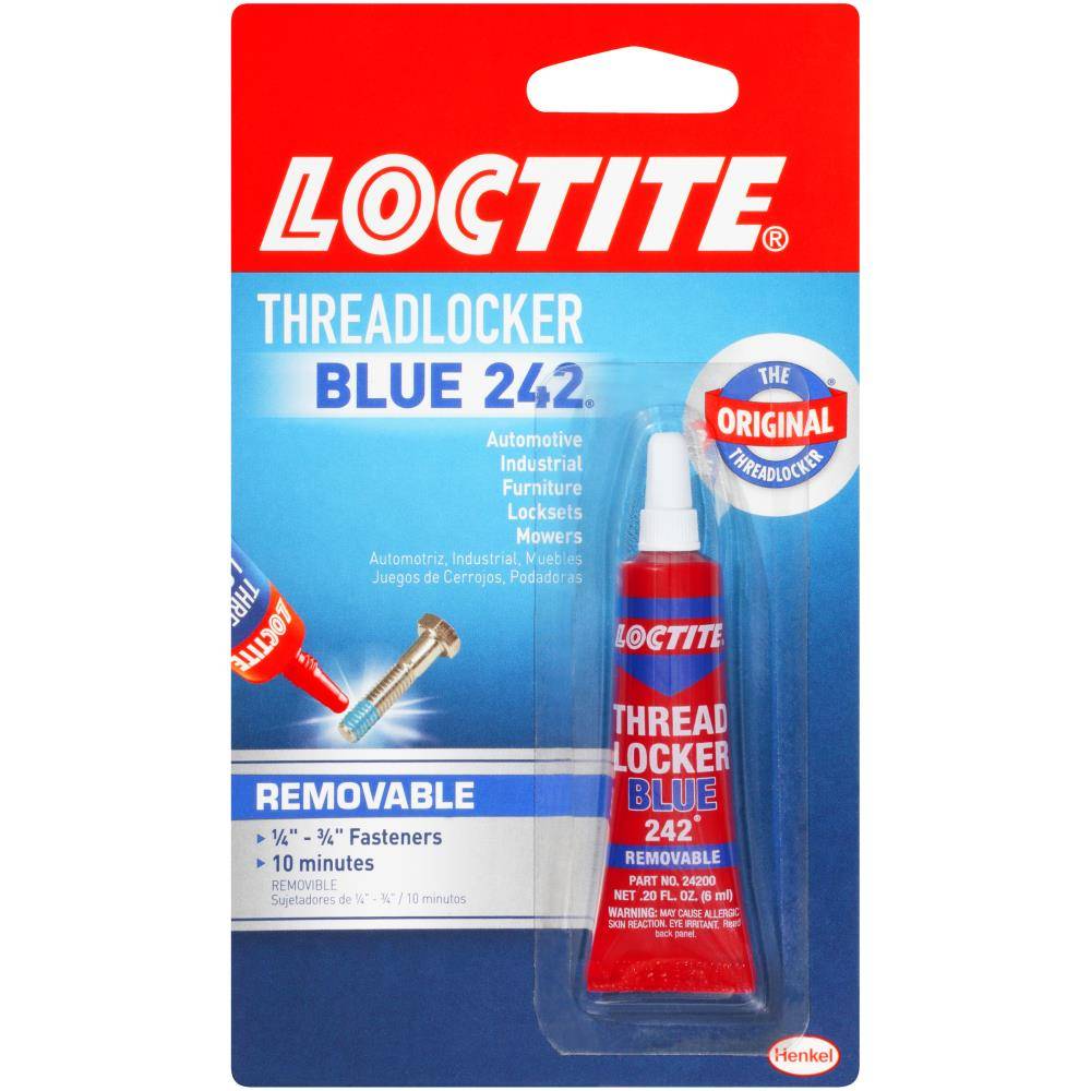 Loctite 37418 242 Blue Medium Strength Threadlocker Tube