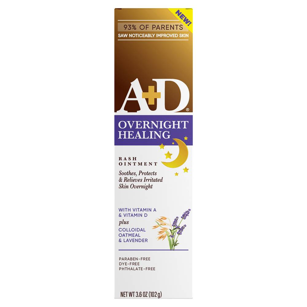 A+D Overnight Healing Rash Ointment (3.6 oz)