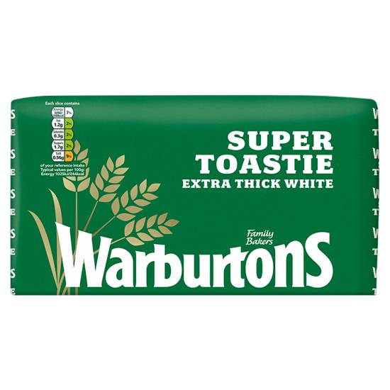 Warburtons Super Toastie Extra Thick White 800g