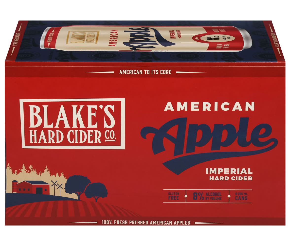 Blake's Hard Cider Co. American Apple (6 x 12 oz)