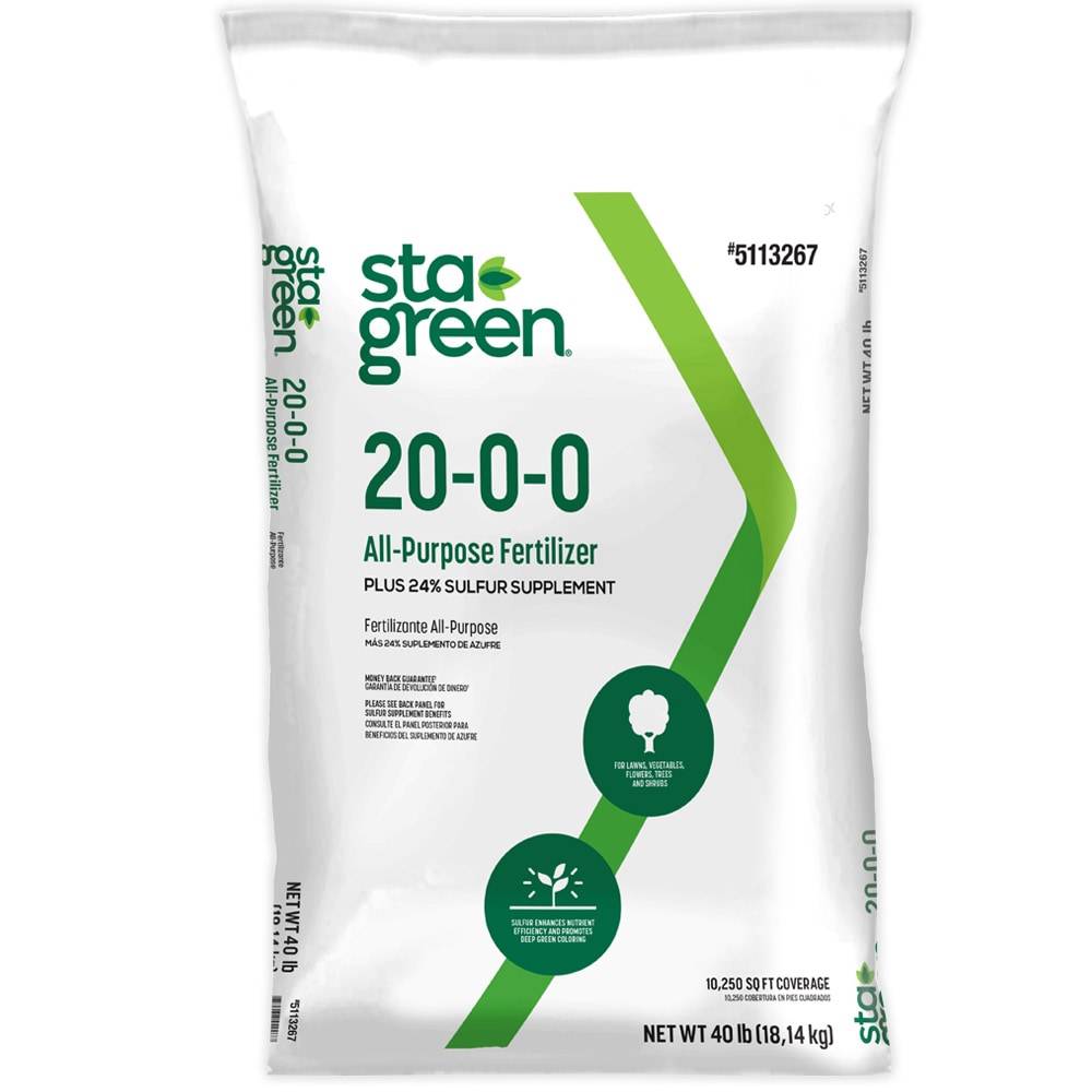 Sta-Green All Season 40-lb 10500-sq ft 20-0-0 All-purpose Lawn Starter Fertilizer | SG-40-20000