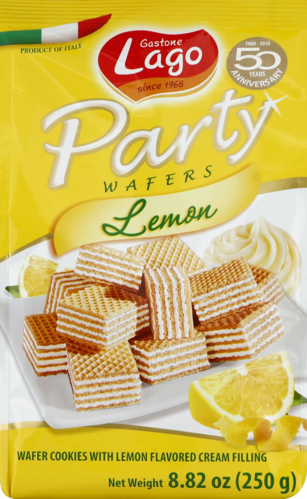 Gastone Lago Lemon Party Wafers (8.8 oz)