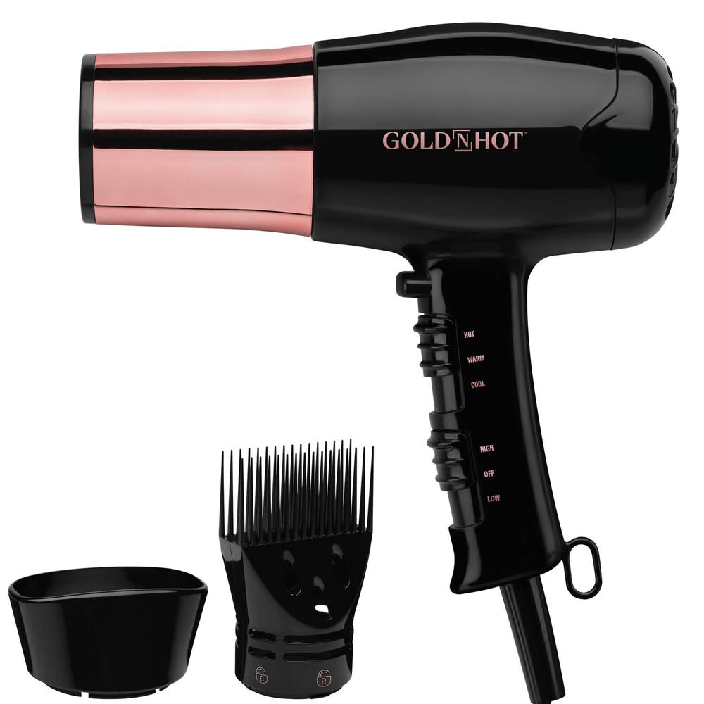 Gold 'N Hot 1875 W Full Size Euro Dryer, Black