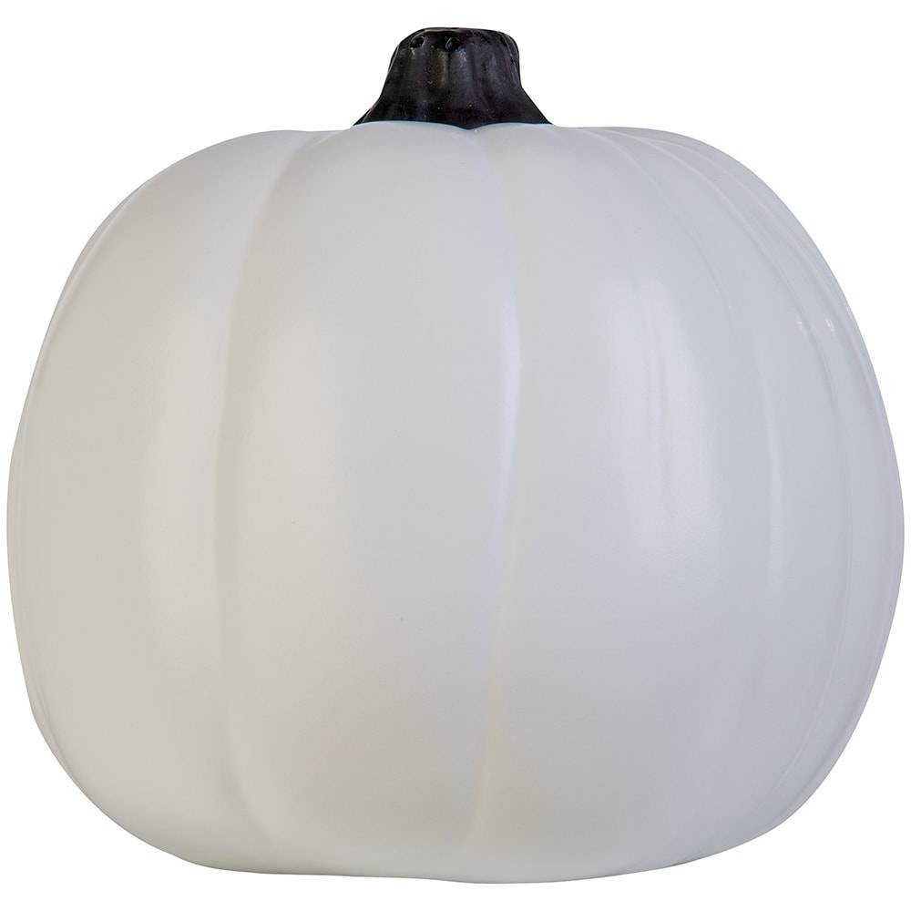 Haunted Living 6-in Carvable White Pumpkin Decor | 551603