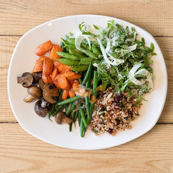 seasonal vegetable plate