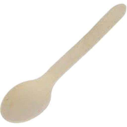 Black & Gold Spoons Wooden (50 pack)