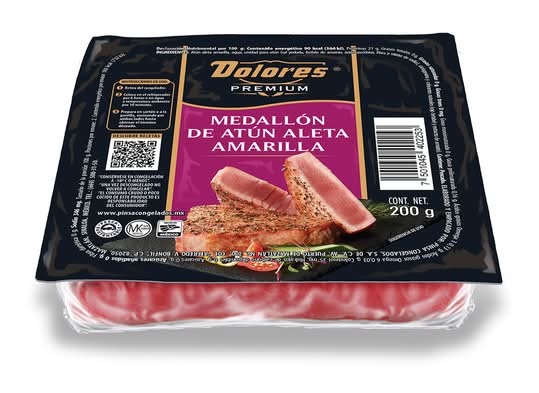 Dolores · Premium medallón de atún aleta amarilla congelado (200 g)