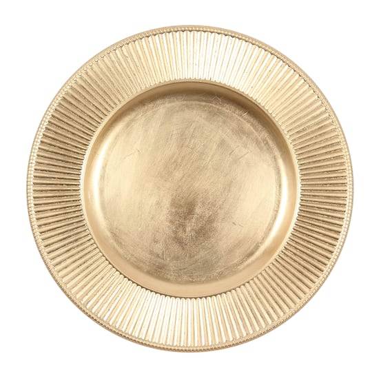 Celebrate It Banded Charger Plate, 13", Gold