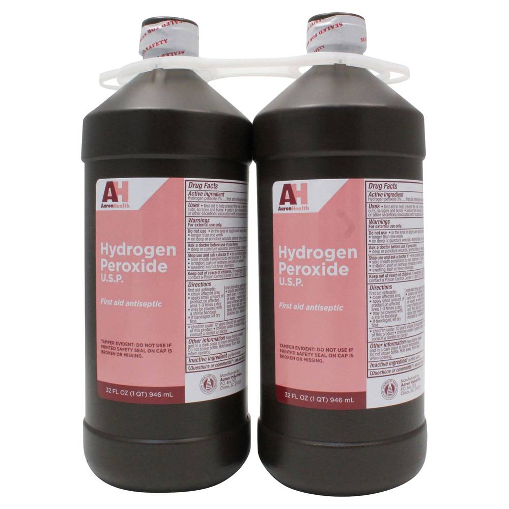 Aaron Health Hydrogen Peroxide (2 ct, 32 fl oz)