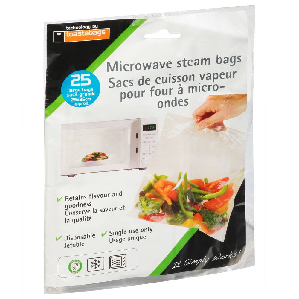 Toastabags Microwave Large Steam ( 25 ct )