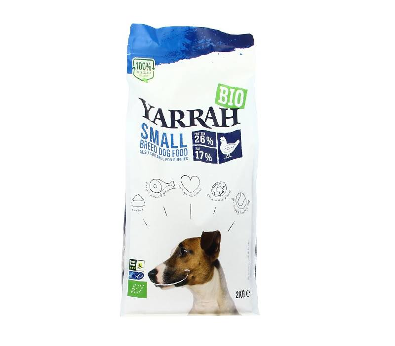 Yarrah - Croquettes de poulet pour petits chiens bio (2kg)