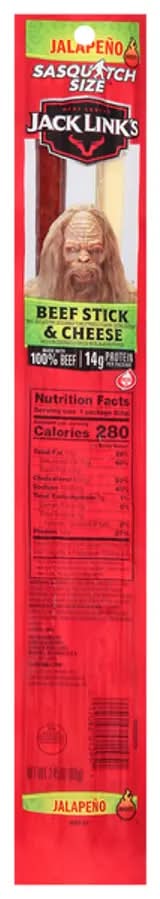 Jack Link's Beef Stick and Cheese Sasquatch Size