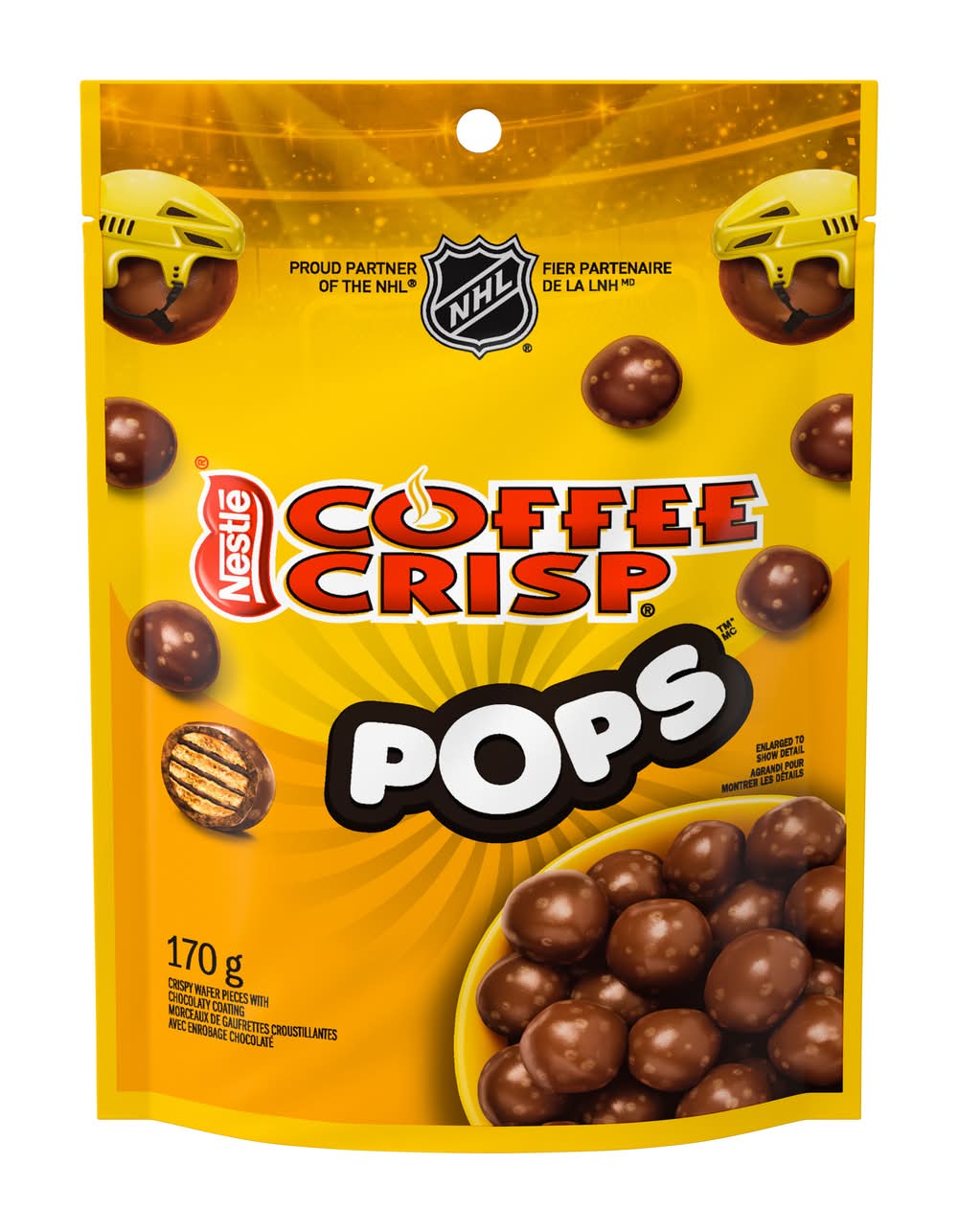 Coffee Crisp Pops Crispy Wafer Chocolaty Coating (170 g)