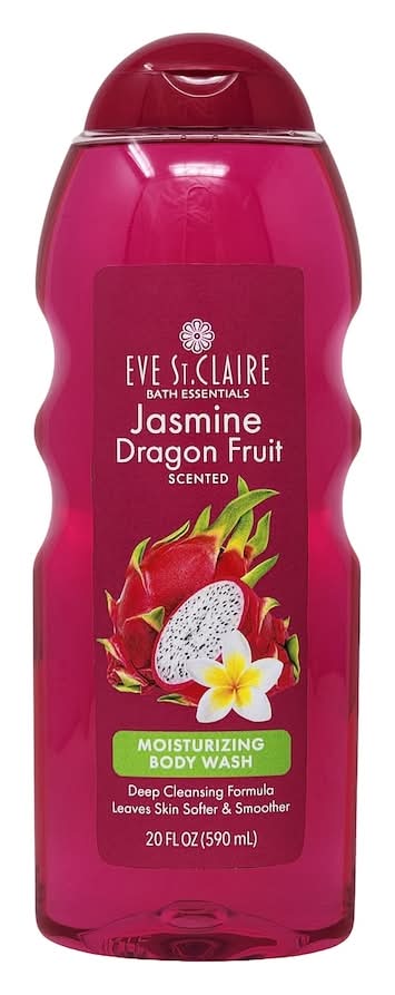 Eve St. Claire Bath Essentials Moisturizing Body Wash, Jasmine-Dragon Fruit (20 fl oz)