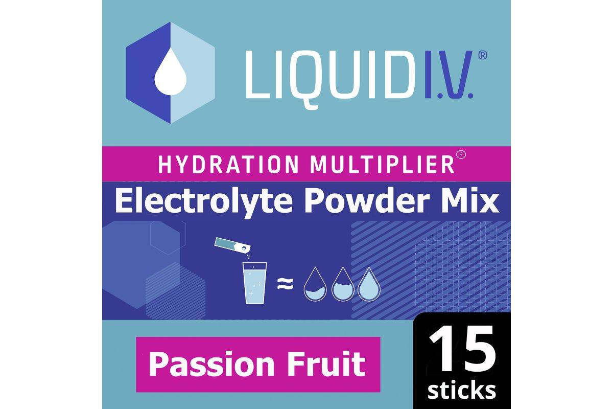 Liquid I.V. Hydration Multiplier Electrolyte Powder Mix Passion Fruit (15 Sachets)