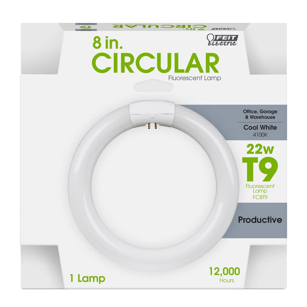 Feit Legacy Bulbs 22 W T9 8.3 In. D X 8.3 In. L Circline Fluorescent Bulb Cool White Circular 4100 K