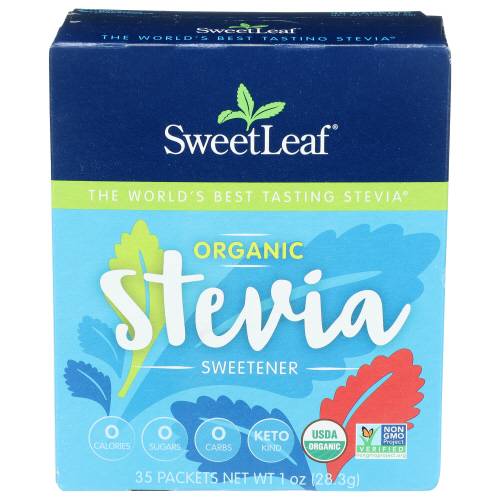 Sweetleaf Organic Stevia Sweetener Packets - 35 Cnt