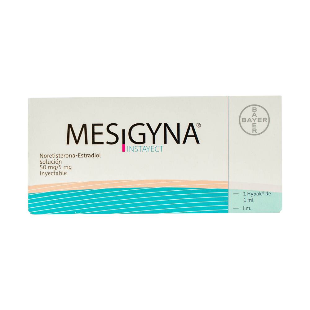 Bayer mesigyna noretisterona-estradiol solución 50 mg/5 mg