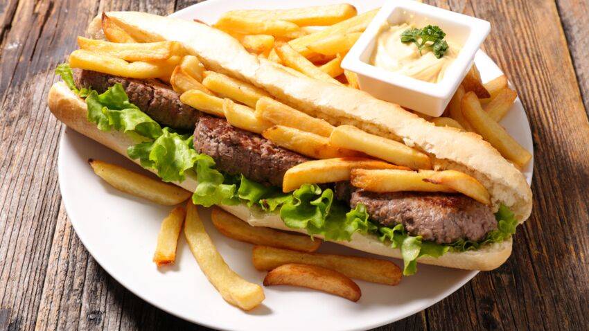 Sandwich crudités steak