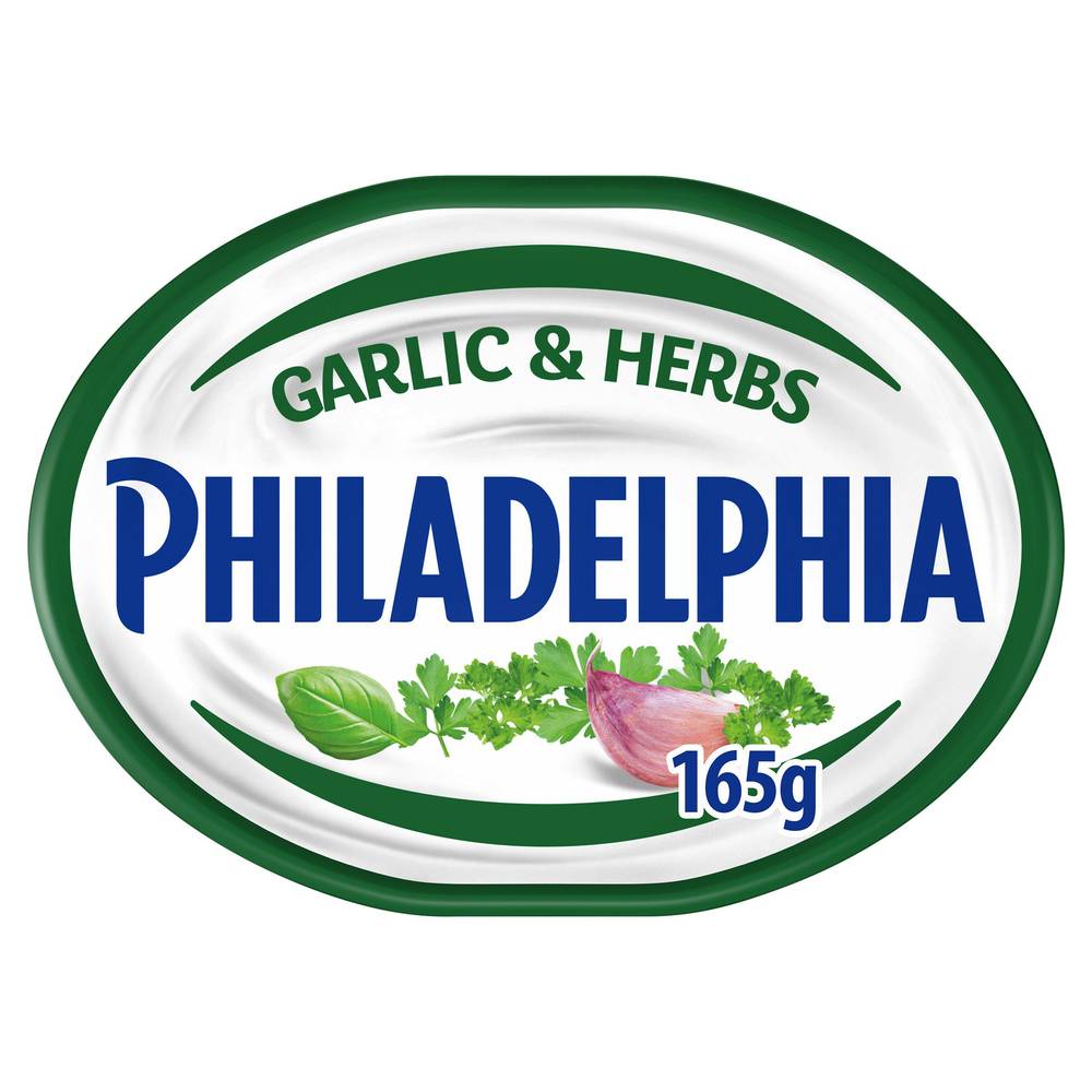 Philadelphia Garlic & Herbs Soft Cheese 165g