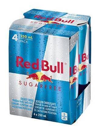 Red Bull Sugarfree Energy Drink (4 x 250 ml)
