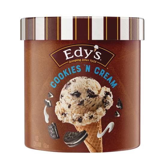 Edy's/Dreyers Grand Cookies 'N Cream Ice Cream, 1.5 Qt