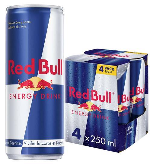 Red Bull Boisson énergisante - Energy Drink 4x250 ml