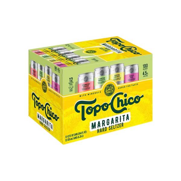 Topo Chico Hard Seltzer Margarita Variety pack, Assorted (12 x 12 fl oz)