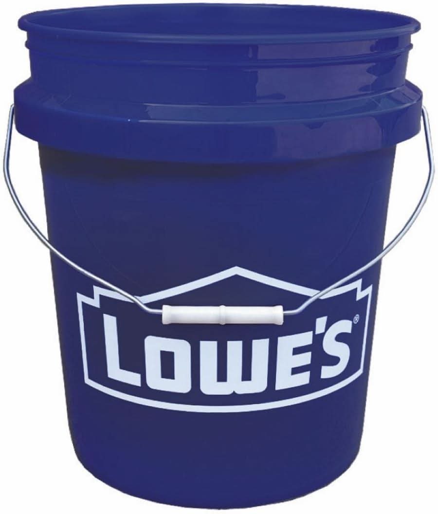Lowe's 5-gallon BPA-Free Plastic Blue General bucket