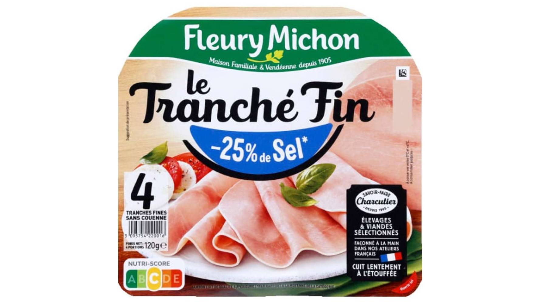 Fleury Michon - Jambon le tranché fin (4 pièces)