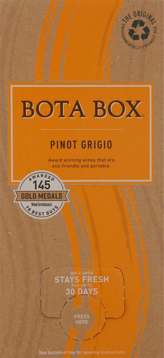 Bota Box California Pinot Grigio White Wine 2018 (3 L)