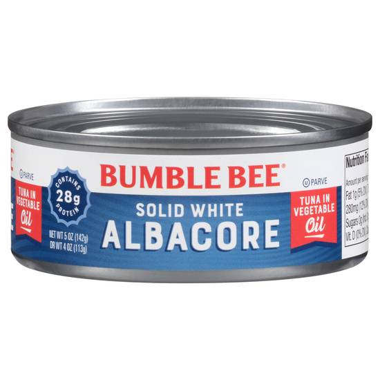 Bumble Bee Solid White Albacore Tuna in Vegetable Oil