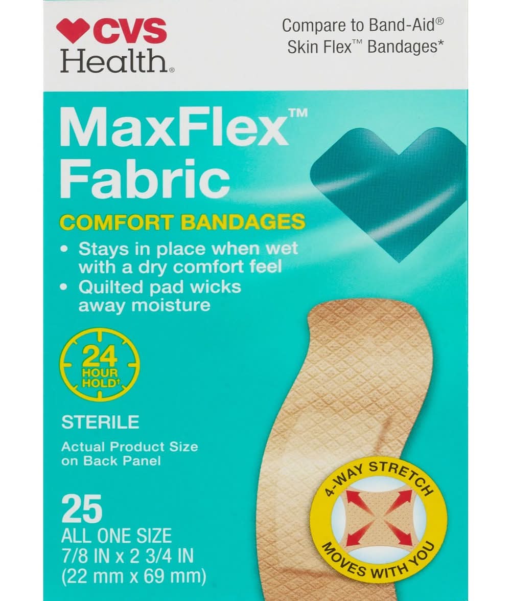 CVS Health Maxflex Fabric Comfort Bandages (25 ct)