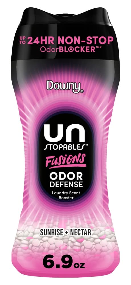 Downy Unstopables Fusions Odor Defense in Wash Laundry Scent Booster Beads, Sunrise + Nectar (6.9 oz)