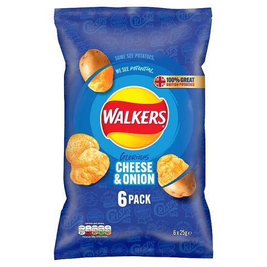 Walker's Cheese & Onion Crisps