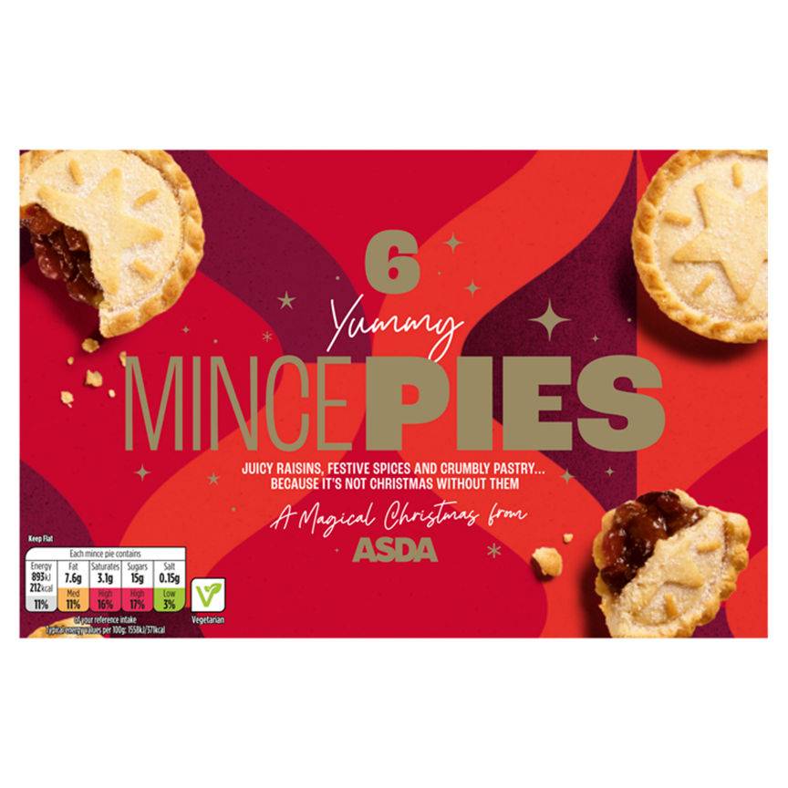 ASDA Yummy Mince Pies (6 pack)