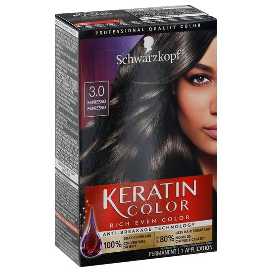 Schwarzkopf Keratin Color 3.0 Espresso Permanent Hair Color
