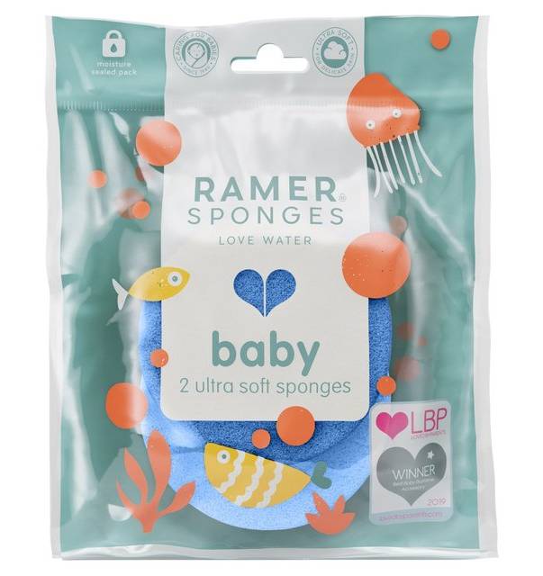 Ramer Ultra Soft Baby Sponge Twin Pack