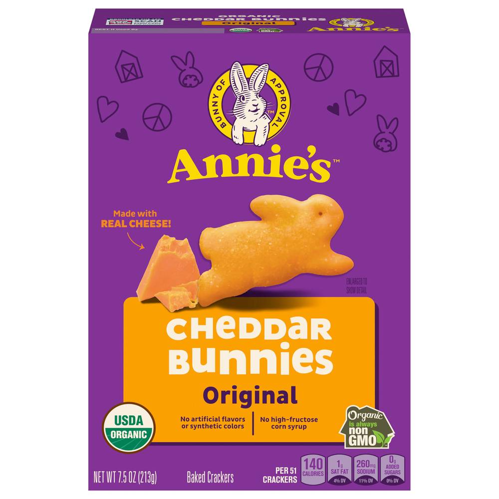 Annie's Organic Cheddar Bunnies Crackers