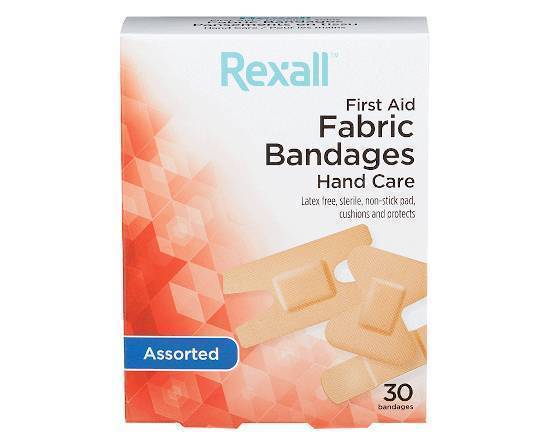 REXALL HAND CARE BANDAGES 30 PK