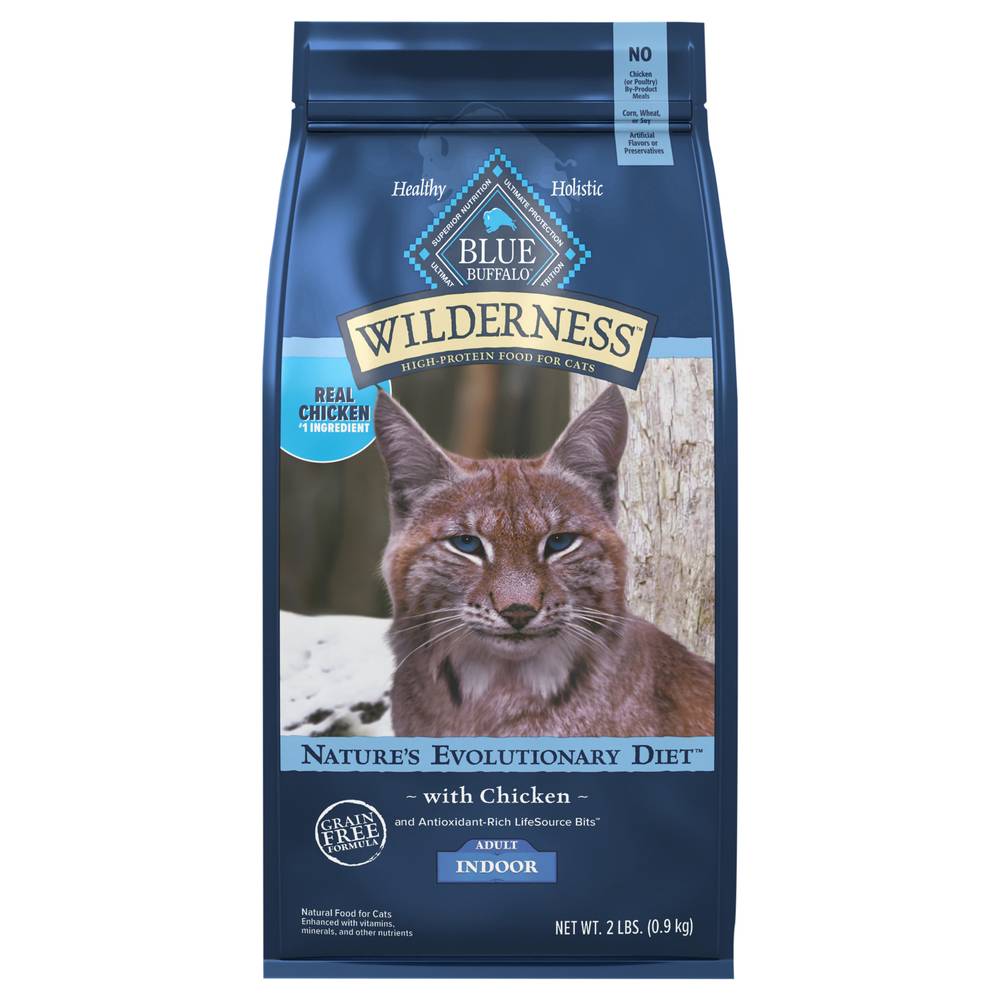 Blue Buffalo Wilderness Nature's Evolutionary Diet Adult Indoor Chicken Food For Cats