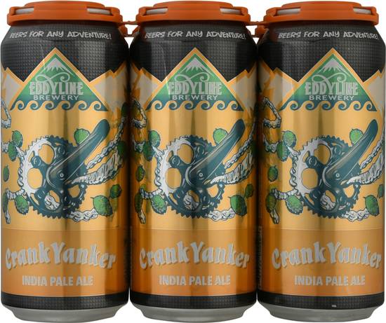 Eddyline Brewery Crank Yanker Domestic Ipa Beer (6 ct, 16 fl oz)