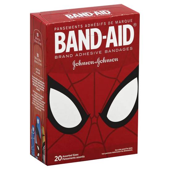Band-Aid Spiderman Assorted Sizes Adhesive Bandages (20 ct)