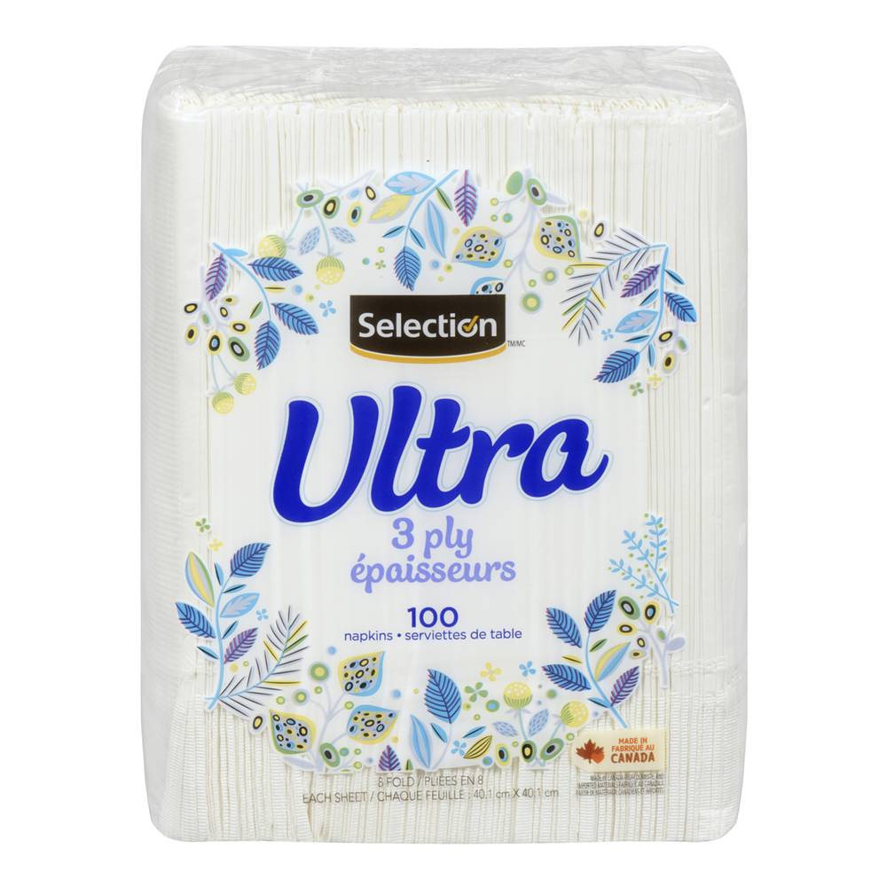 Selection Ultra 3 Ply Napkins (100 ct)