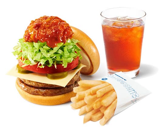 【辛】スパイシーダブルモスタコスバーガードリンクセット