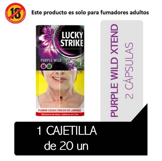 Lucky Strike - Cigarros Purple Wild - Cajetilla 20 u
