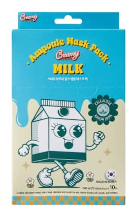 Creamy Heart Me Milk Ampoule Mask 10-Pack Milk