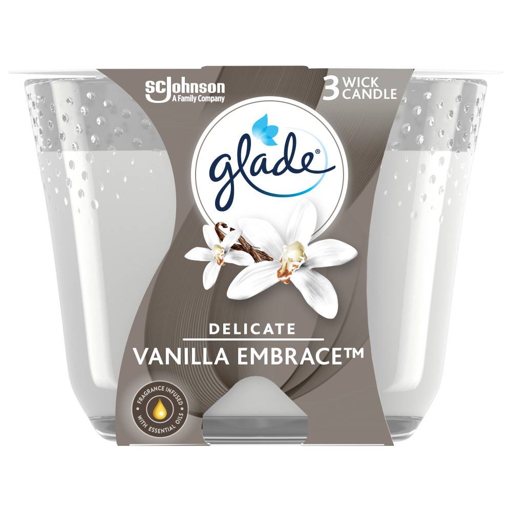 Glade 3 Wick Scented Candle Air Freshener (1 pack)