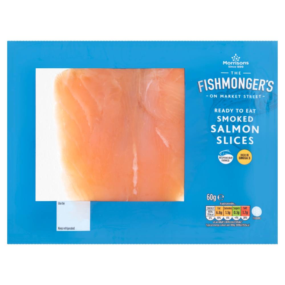 Morrisons Market Street Smoked Salmon Slices (60g)