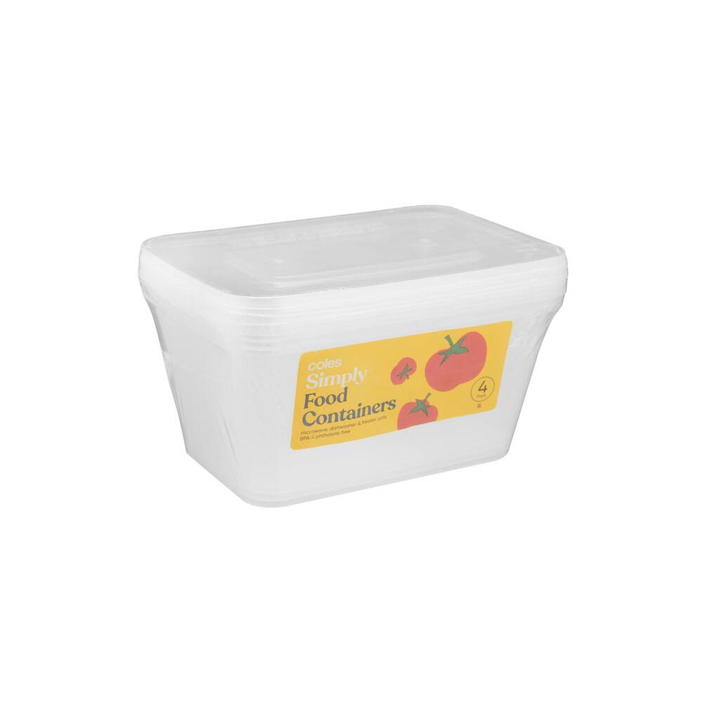 Cook & Dine Food Containers 1L (4 pack)